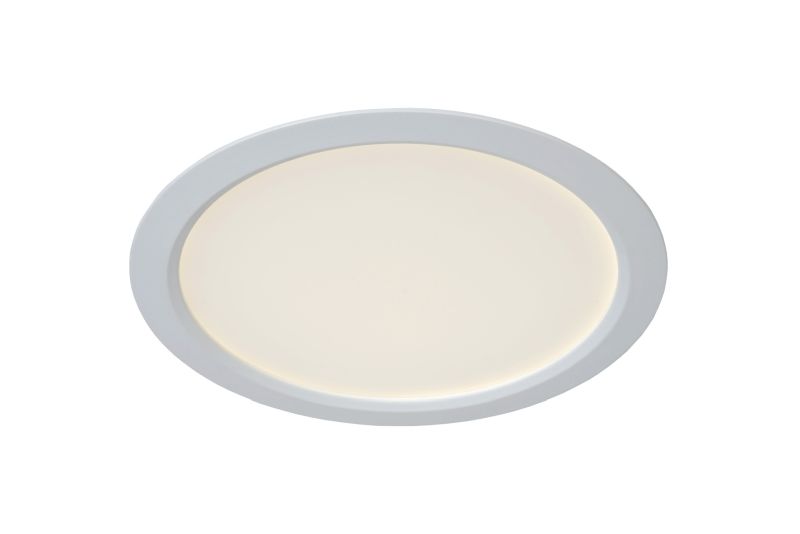 Lucide TENDO-LED - Zapustené stropné svietidlo - Ø 22 cm - LED - 1x18W 3000K - Biele